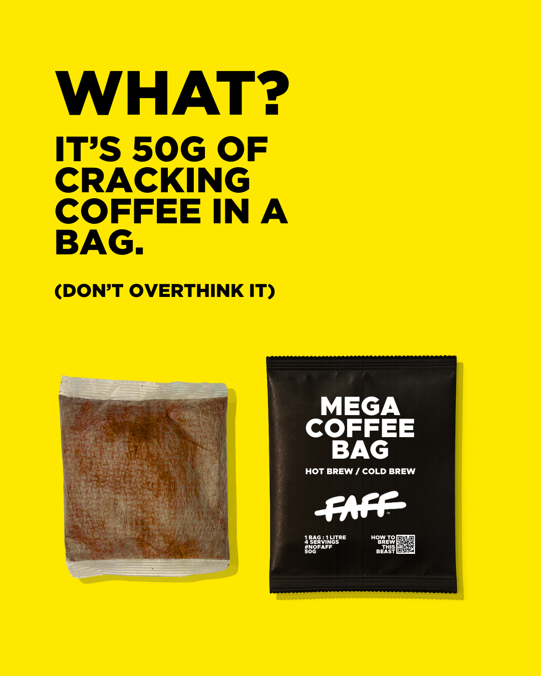 Mega Coffee Bags - 5 x 50g Pack