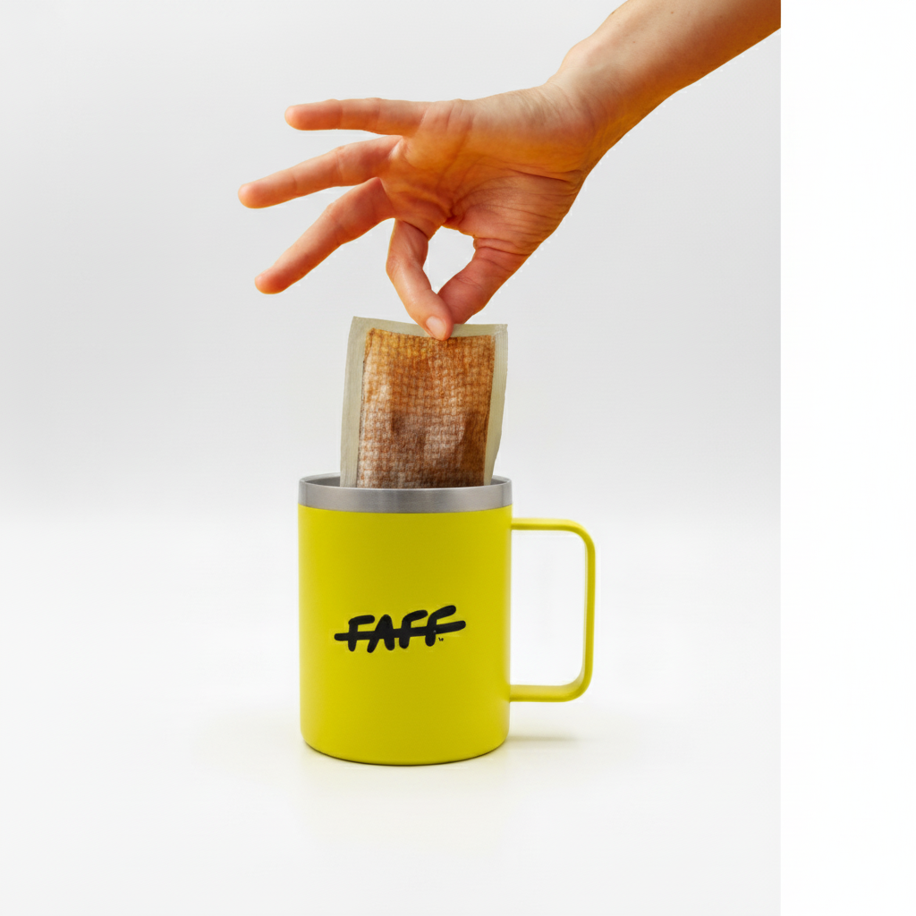 FAFF Bag-Brewer Mug - Insulated Stainless Steel and Built for Bags