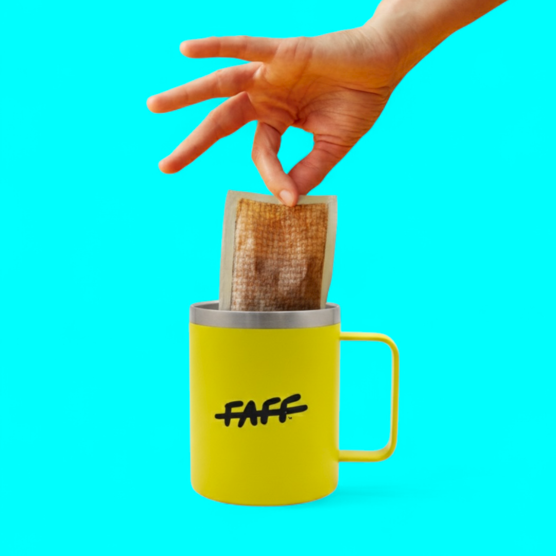 FAFF Bag-Brewer Mug - Insulated Stainless Steel and Built for Bags