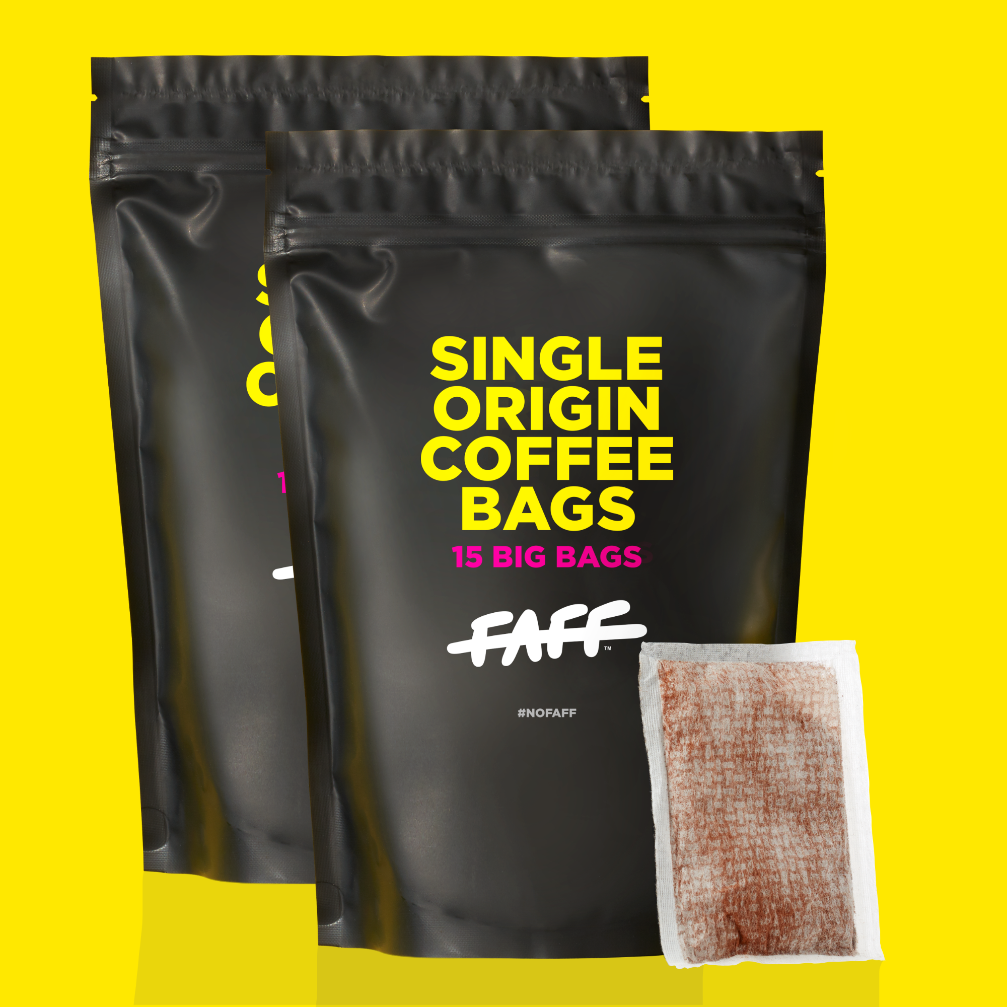 30 Single Origin Coffee Bags - 2x15x15g Resealable Pouches