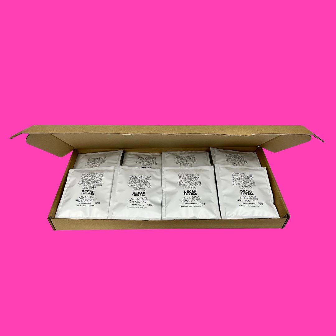 Decaf Single Origin Coffee Bags - 30x15g Individually Wrapped Bags